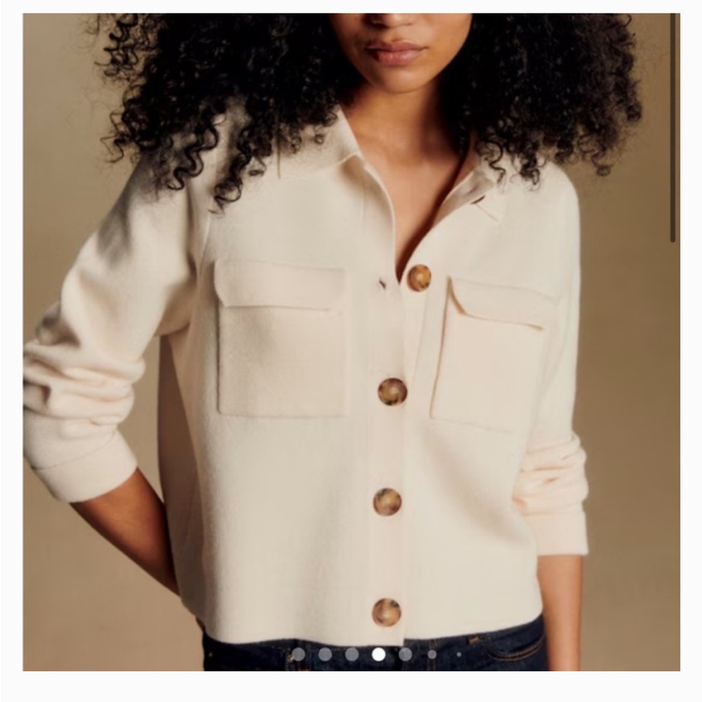 Sezanne Button-Front Pocket Cardigan